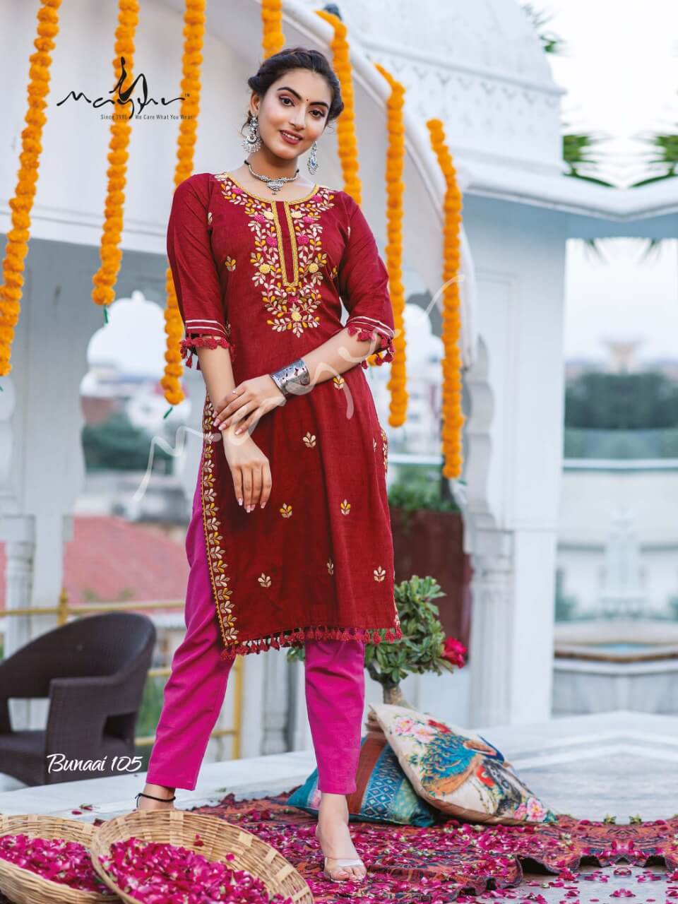 Mayur Bunaai Fancy Festive Wear New Designer Rayon Kurti Collection 